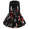 Image of Winter Dresses Women 50S 60S Vintage Robe Swing Pinup