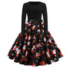 Image of Winter Dresses Women 50S 60S Vintage Robe Swing Pinup