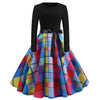 Image of Winter Dresses Women 50S 60S Vintage Robe Swing Pinup