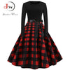 Image of Winter Dresses Women 50S 60S Vintage Robe Swing Pinup