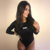 Image of Long Sleeved Bodysuits Casual Skinny Bodysuits for Autumn & Winter O-neck One Piece Body Bodysuits