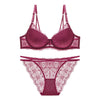 Image of Varsbaby Sexy Lace Red Color Christmas Underwear New Year Bra Set For Women