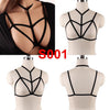 Image of Pentagram Bondage Body Harness Lingerie Goth Crop Cage Bra Lingerie