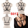 Image of Pentagram Bondage Body Harness Lingerie Goth Crop Cage Bra Lingerie