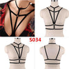 Image of Pentagram Bondage Body Harness Lingerie Goth Crop Cage Bra Lingerie