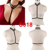 Image of Pentagram Bondage Body Harness Lingerie Goth Crop Cage Bra Lingerie
