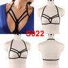 Image of Pentagram Bondage Body Harness Lingerie Goth Crop Cage Bra Lingerie