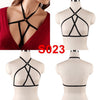 Image of Pentagram Bondage Body Harness Lingerie Goth Crop Cage Bra Lingerie