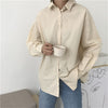 Image of Women Blouses Solid Blouse Loose Casual Vacation All-Match Women Shirts