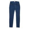 Image of Autumn & Winter Medium Waist Washed Blue Slim Elastic Lady Jeans