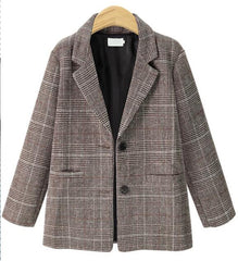 Autumn & Winter Fashion Plaid Blazers Women