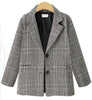 Image of Autumn & Winter Fashion Plaid Blazers Women