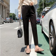 2020 Autumn New Women Elastic Woolen Pant