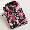 Image of Floral Women Blouses Long Sleeve Shirt