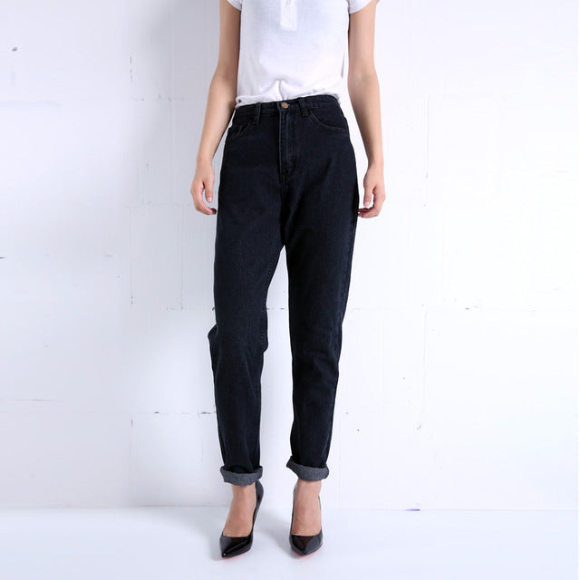 Harem Pants Vintage High Waist Jeans Woman Boyfriends Women's Jeans