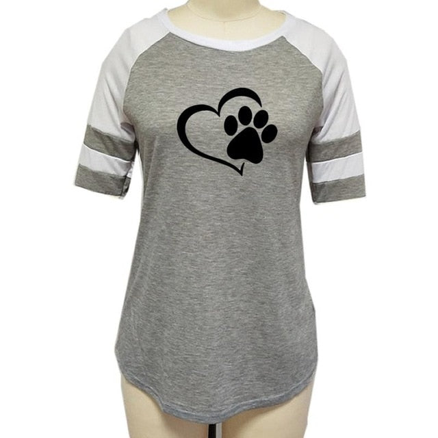Top Shirt Women Plus Size Raglan Pink T-shirt Tumblr Cropped Cute