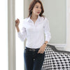 Image of Summer Qualities Women's Office Lady Formal Party Long Sleeve Slim Collar Blouse