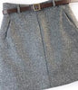 Image of 2020 Spring New Arrival Vintage High Waist A-line Office Skirts