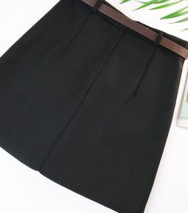 2020 Spring New Arrival Vintage High Waist A-line Office Skirts