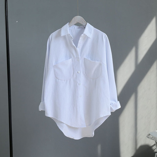 Korean Long Sleeve Blouses for Women Shirts