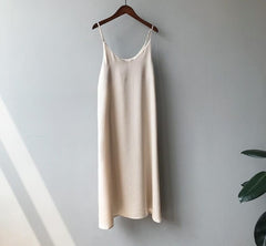 summer satin dress luxury shiny sun dress