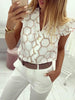 Image of 2020 Summer Women Elegant Work Wear OL Leisure Blouse