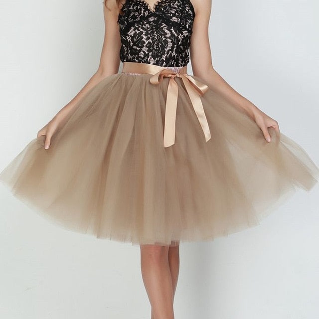 6Layers 65cm Fashion Tulle Skirt