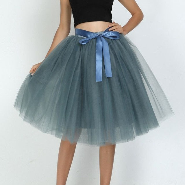 6Layers 65cm Fashion Tulle Skirt