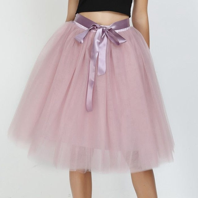 6Layers 65cm Fashion Tulle Skirt