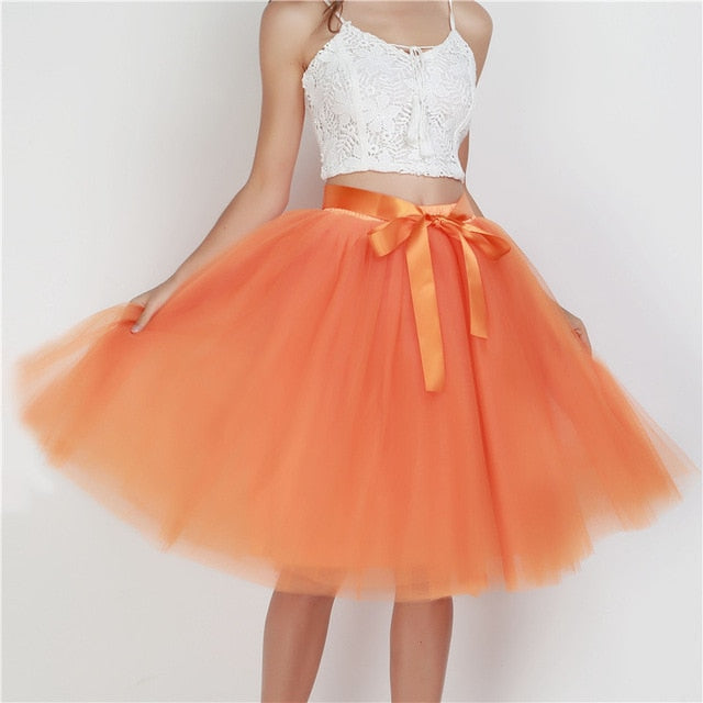 6Layers 65cm Fashion Tulle Skirt