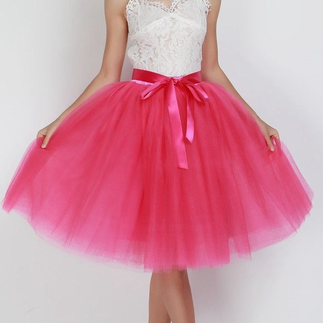 6Layers 65cm Fashion Tulle Skirt