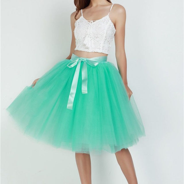 6Layers 65cm Fashion Tulle Skirt