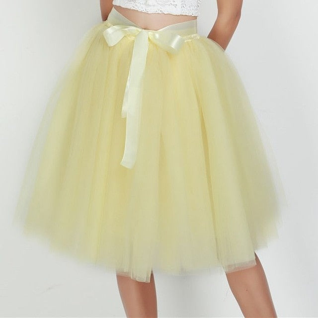 6Layers 65cm Fashion Tulle Skirt