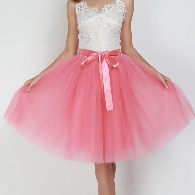 6Layers 65cm Fashion Tulle Skirt