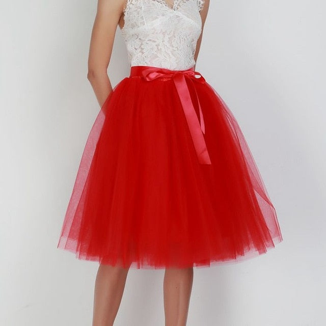 6Layers 65cm Fashion Tulle Skirt