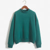 Image of 9 Colors Winter Grey Hoodie Round Neck Long Sleeve Velvet Warm Sweatshirts