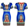 Image of African Dress Women Boho Floral Sleeveless Dashiki