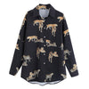 Image of Animal Prints Long Sleeve Blouse Shirt for Women