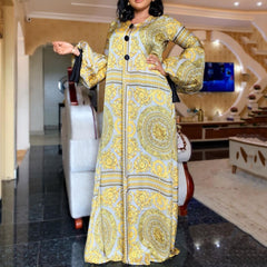 Long Sleeve Maxi Dress for plus size