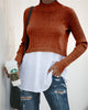 Image of Autumn & Winter Long Sleeve Black Knit Sweater