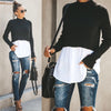 Image of Autumn & Winter Long Sleeve Black Knit Sweater