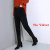 Image of Plus Size Loose Black Pants Women Long Plus Velvet Trousers Sweatpants
