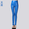 Image of Female Sexy Elastic Stretch Faux Leather Skinny Pencil Pant