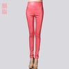 Image of Female Sexy Elastic Stretch Faux Leather Skinny Pencil Pant