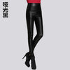 Image of Thin Velvet PU Leather Pants