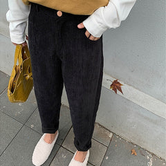 Fashion High Waist Female Straight Pants Street wear