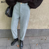 Image of Fashion High Waist Female Straight Pants Street wear