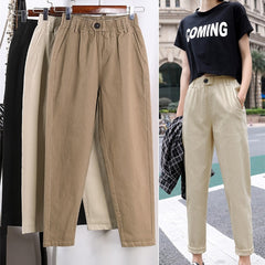 New Women's Korean slim Harem pants Plus Size Nine pants