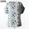 Image of Summer Short Sleeve Women Chiffon Blouse