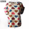 Image of Summer Short Sleeve Women Chiffon Blouse